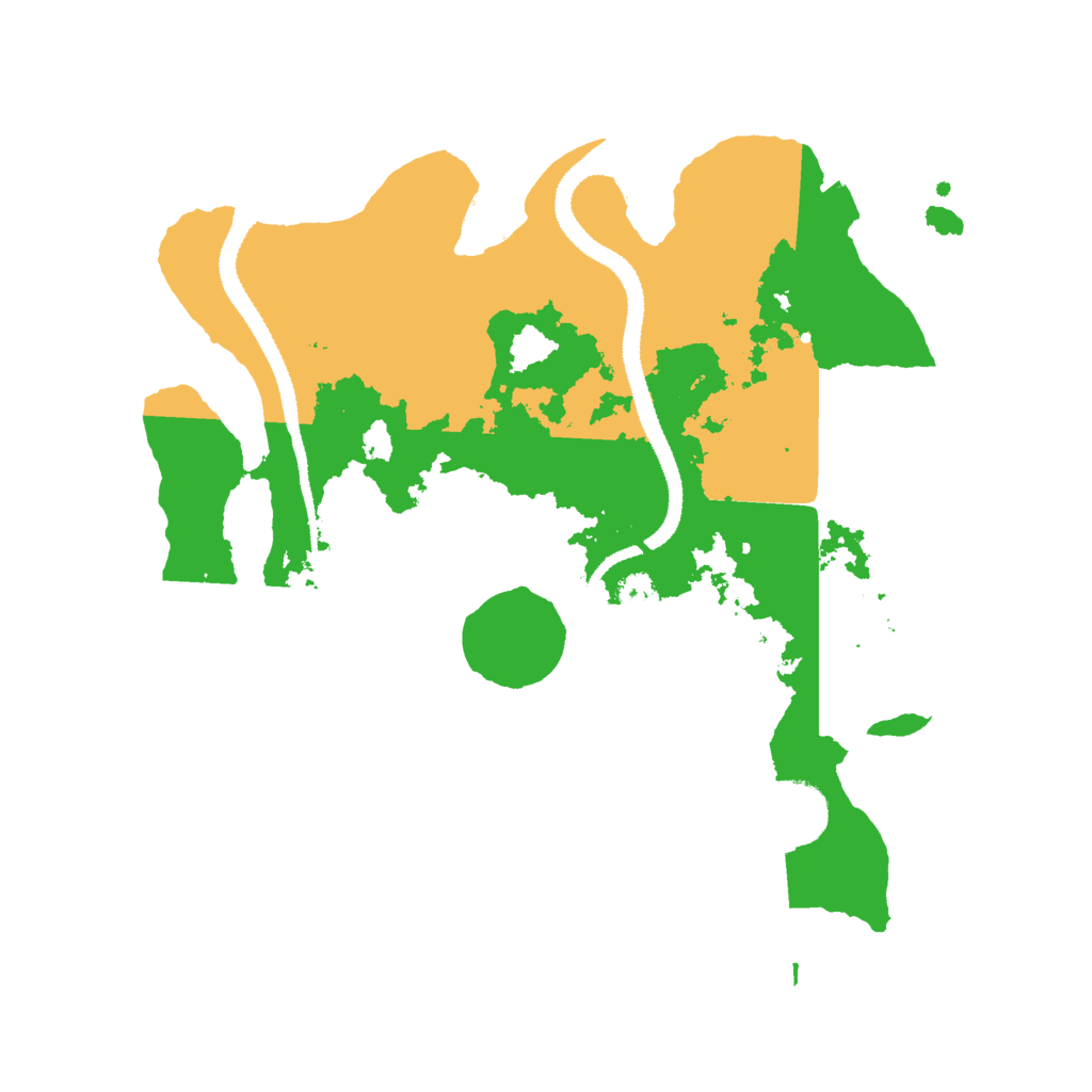Biome Rust Map: Procedural Map, Size: 3000, Seed: 394807277