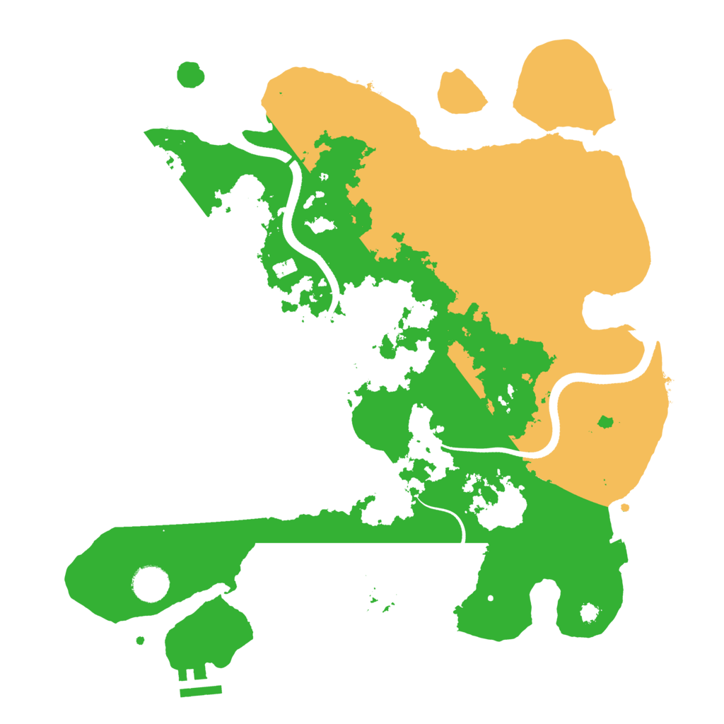Biome Rust Map: Procedural Map, Size: 3500, Seed: 520703227