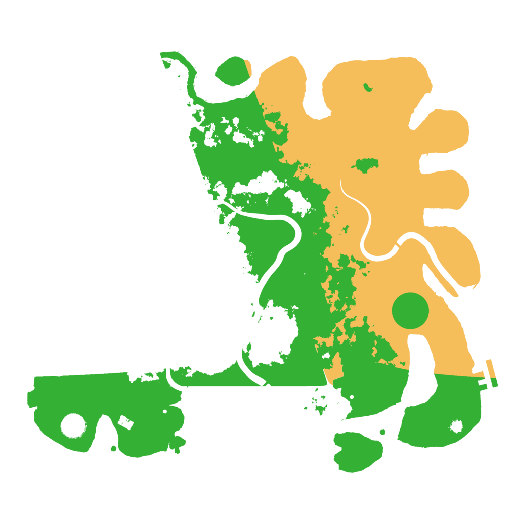Biome Rust Map: Procedural Map, Size: 3700, Seed: 152748274
