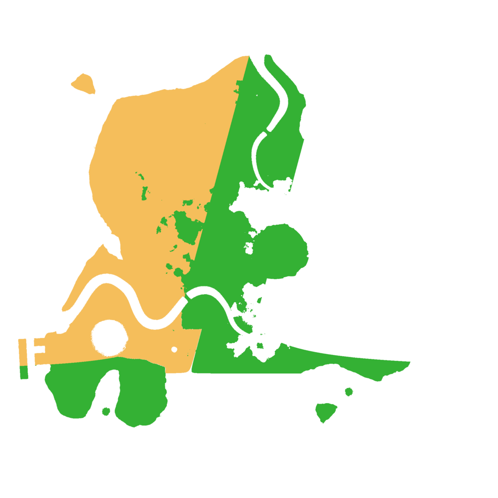 Biome Rust Map: Procedural Map, Size: 2500, Seed: 3245836