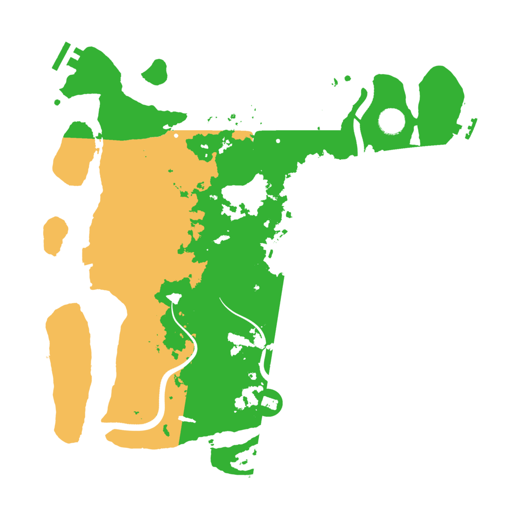 Biome Rust Map: Procedural Map, Size: 3500, Seed: 1196062802