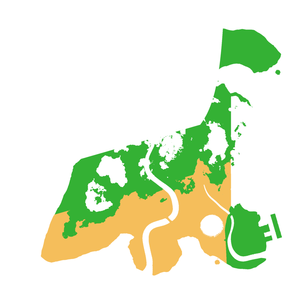 Biome Rust Map: Procedural Map, Size: 2500, Seed: 1389305169