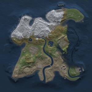 Thumbnail Rust Map: Procedural Map, Size: 2500, Seed: 1389305169, 11 Monuments