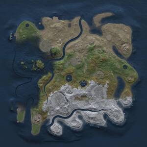 Thumbnail Rust Map: Procedural Map, Size: 3200, Seed: 987654321, 12 Monuments