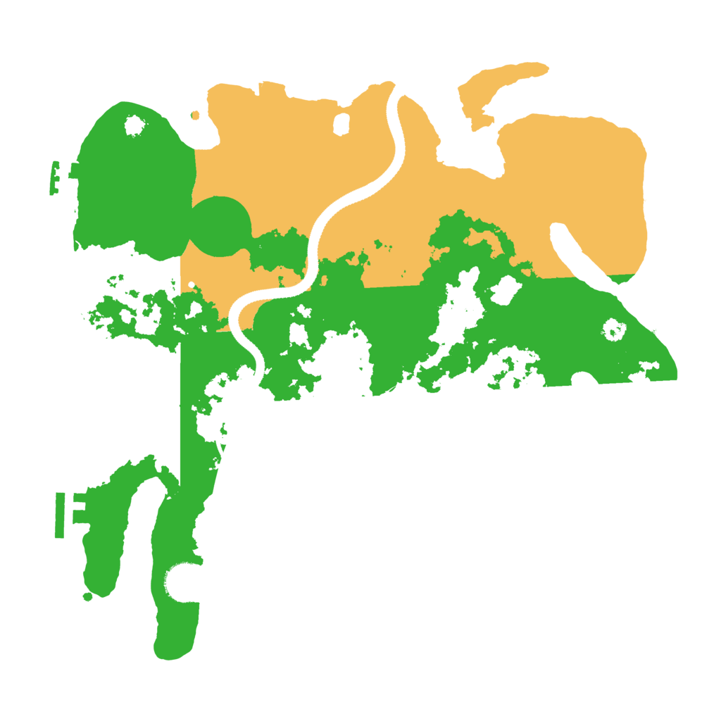Biome Rust Map: Procedural Map, Size: 3200, Seed: 987654321