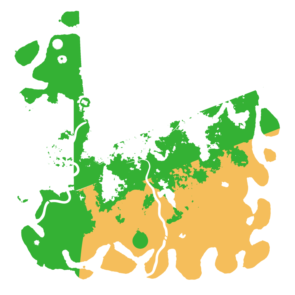 Biome Rust Map: Procedural Map, Size: 5000, Seed: 1234764165
