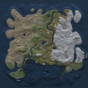 Thumbnail Rust Map: Procedural Map, Size: 4000, Seed: 227653, 16 Monuments