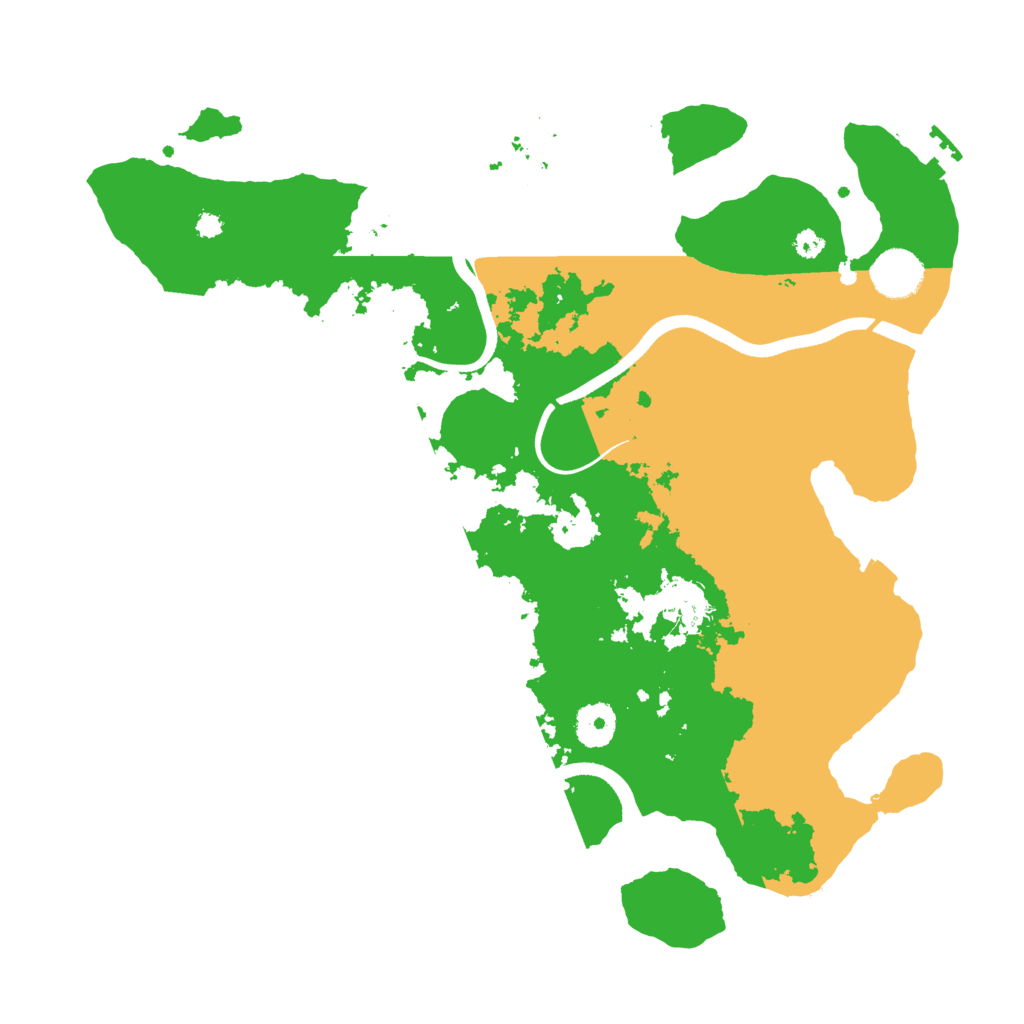 Biome Rust Map: Procedural Map, Size: 3600, Seed: 60000