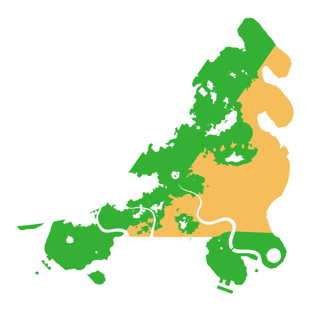 Biome Rust Map: Procedural Map, Size: 3900, Seed: 98426156