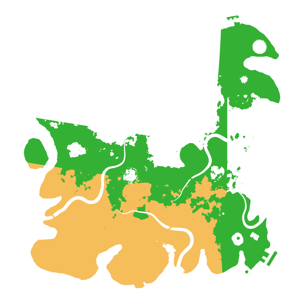 Biome Rust Map: Procedural Map, Size: 3800, Seed: 822206