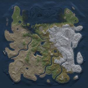 Thumbnail Rust Map: Procedural Map, Size: 4500, Seed: 312542794, 16 Monuments