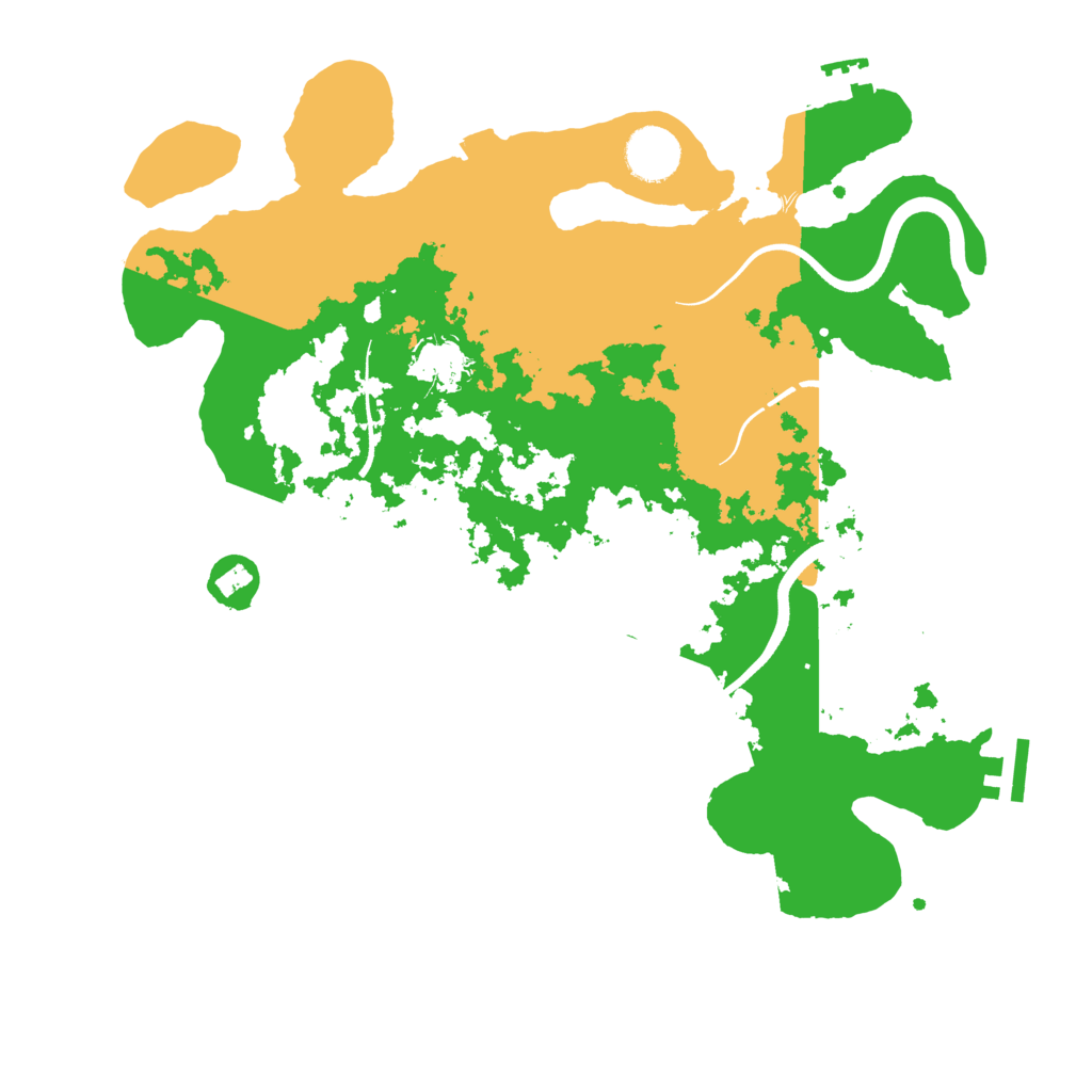 Biome Rust Map: Procedural Map, Size: 3500, Seed: 229564424