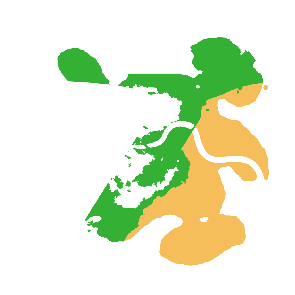 Biome Rust Map: Procedural Map, Size: 2400, Seed: 211448