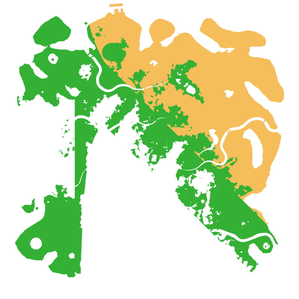 Biome Rust Map: Procedural Map, Size: 4500, Seed: 8742915