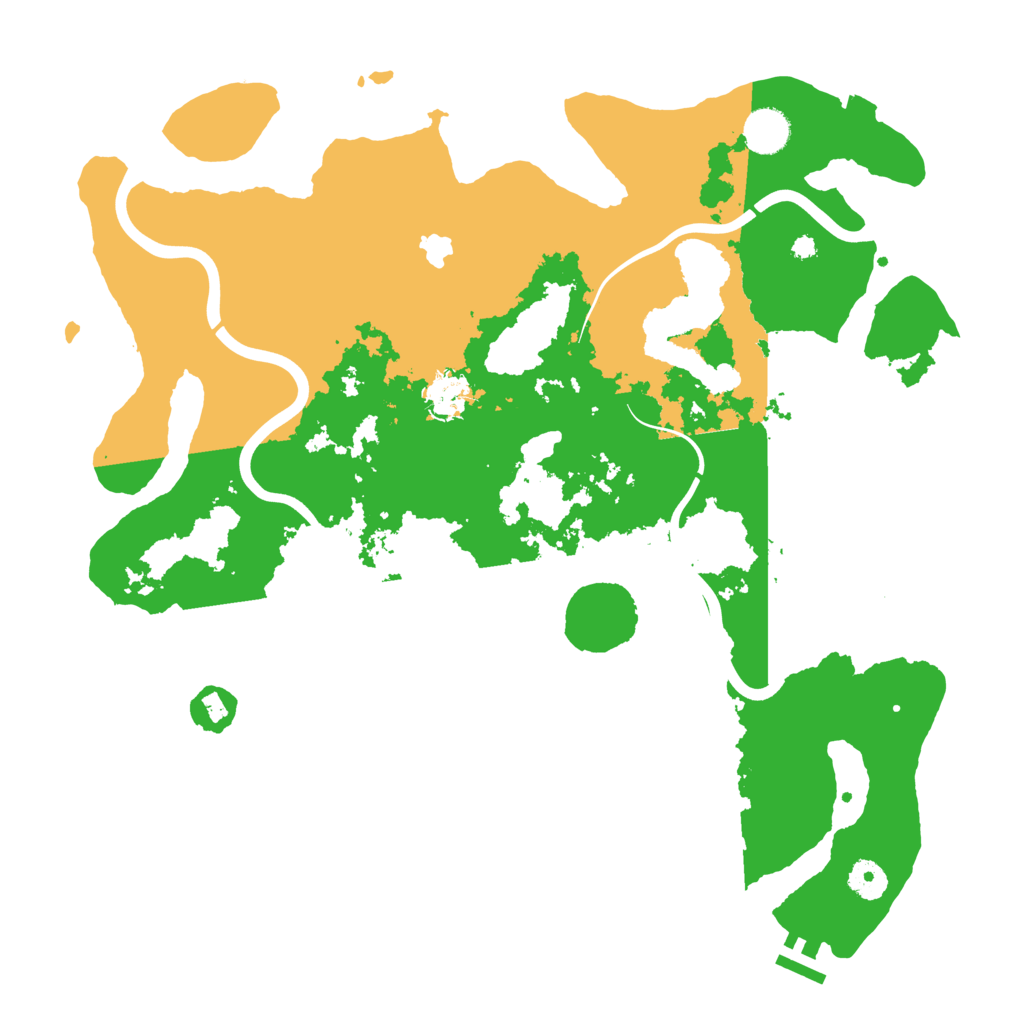 Biome Rust Map: Procedural Map, Size: 4000, Seed: 53883182
