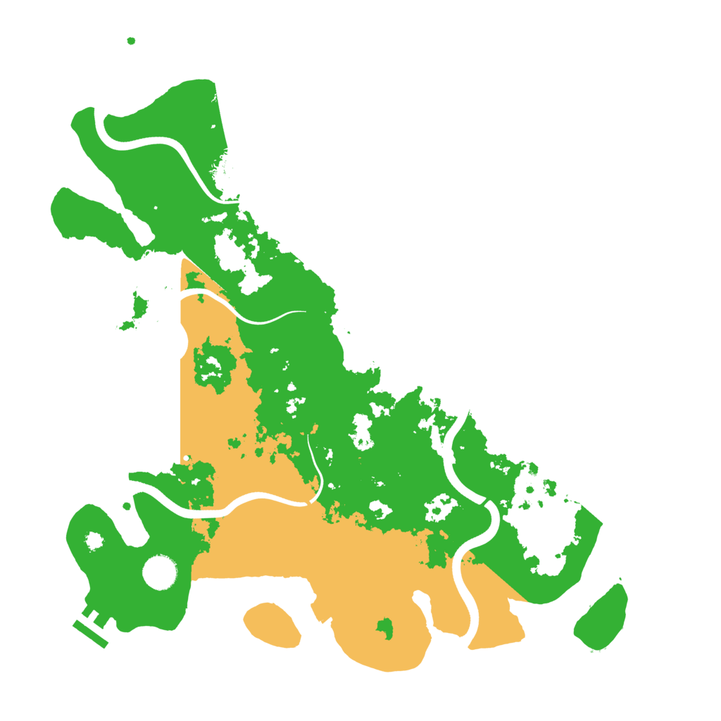 Biome Rust Map: Procedural Map, Size: 3700, Seed: 373063954