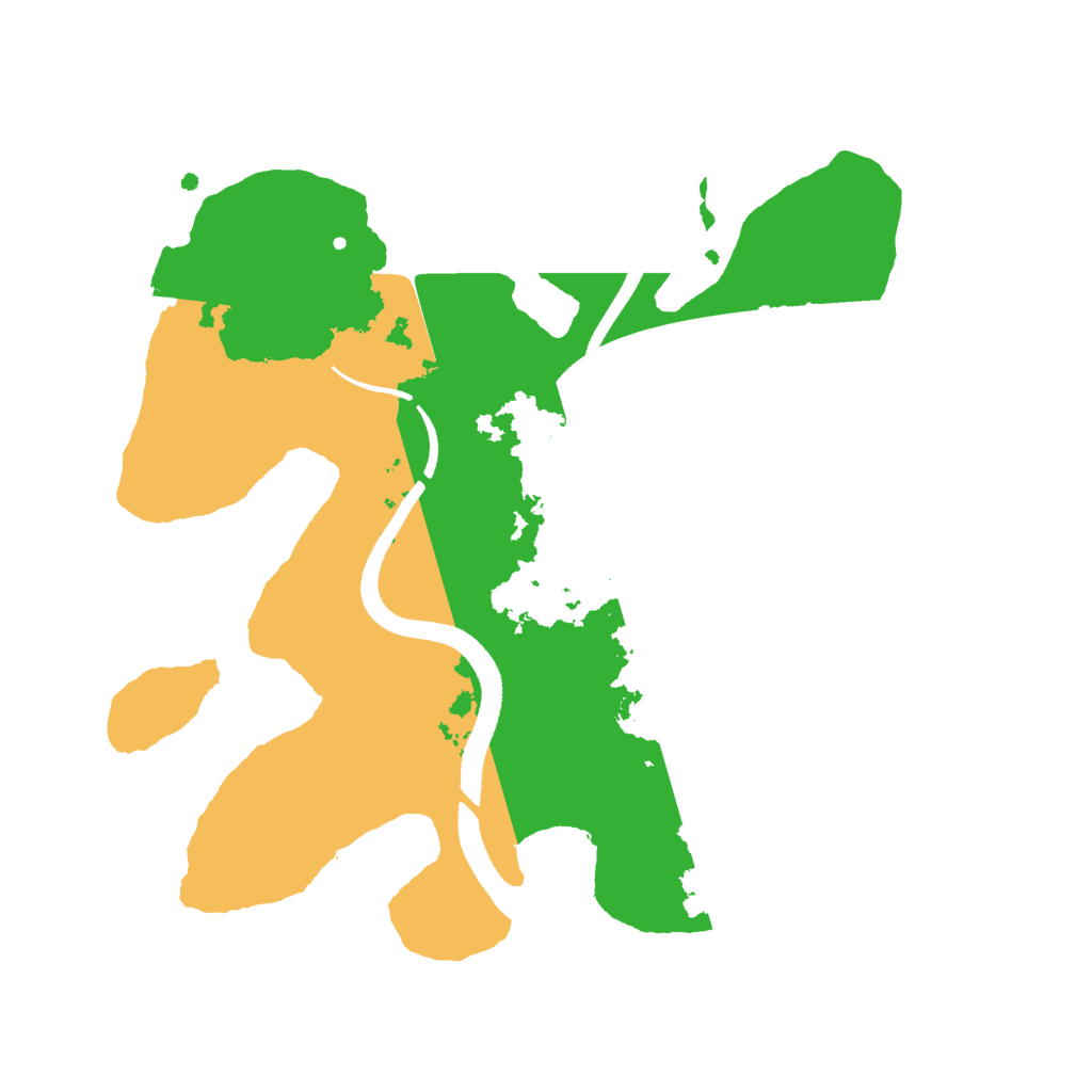 Biome Rust Map: Procedural Map, Size: 2500, Seed: 1033017170