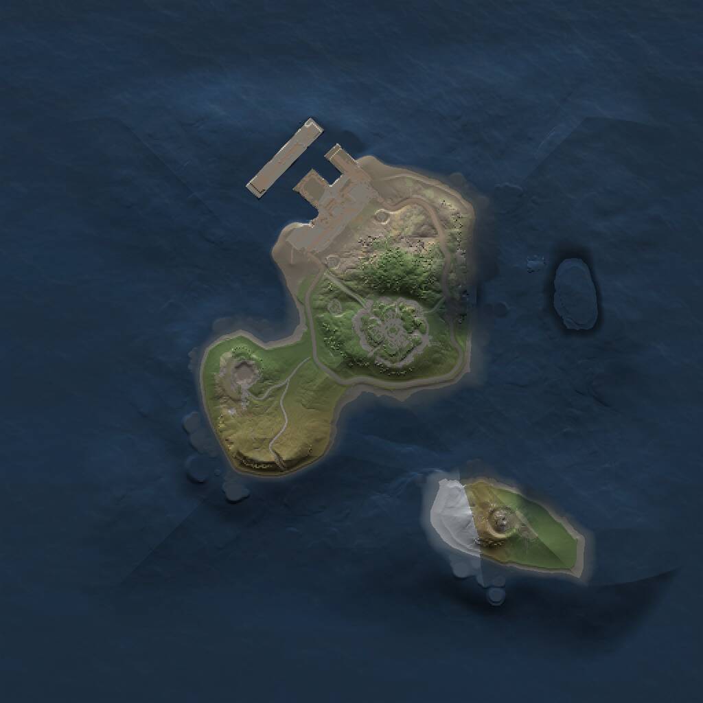 Rust Map: Procedural Map, Size: 1500, Seed: 3357463, 3 Monuments