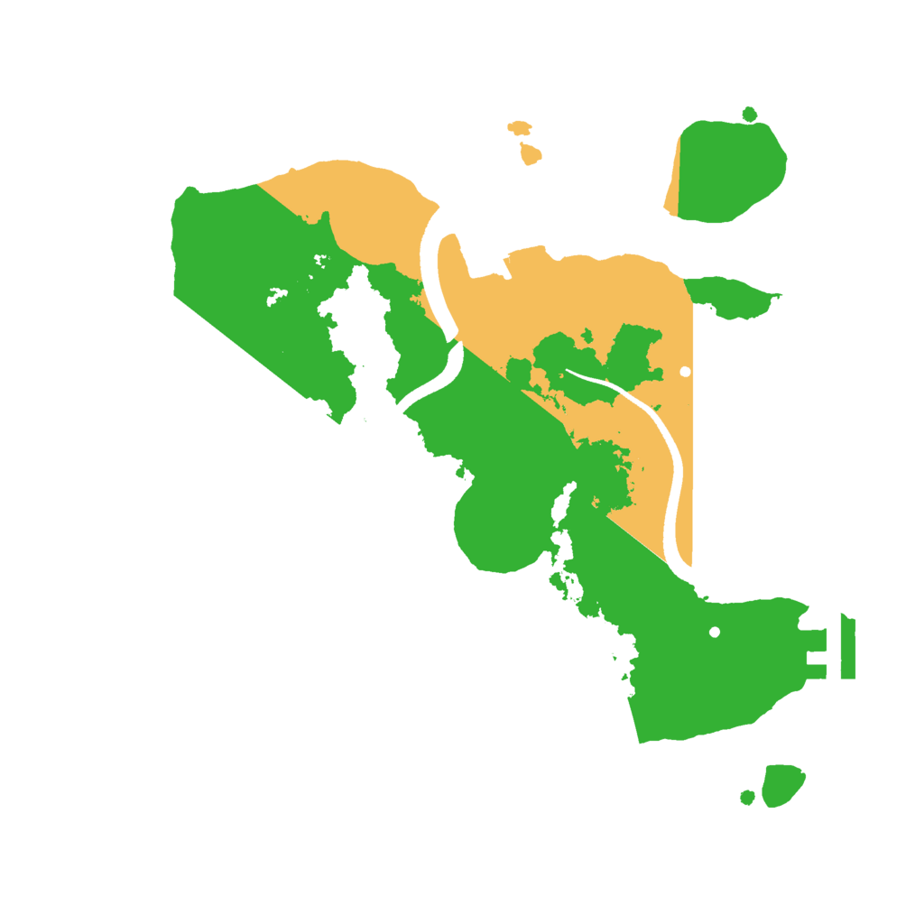 Biome Rust Map: Procedural Map, Size: 2500, Seed: 12365144