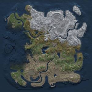 Thumbnail Rust Map: Procedural Map, Size: 4250, Seed: 1217497737, 16 Monuments