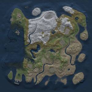 Thumbnail Rust Map: Procedural Map, Size: 4000, Seed: 1505305929, 15 Monuments