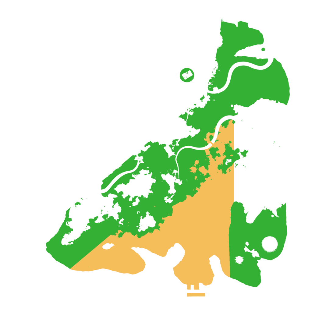 Biome Rust Map: Procedural Map, Size: 3500, Seed: 186702671