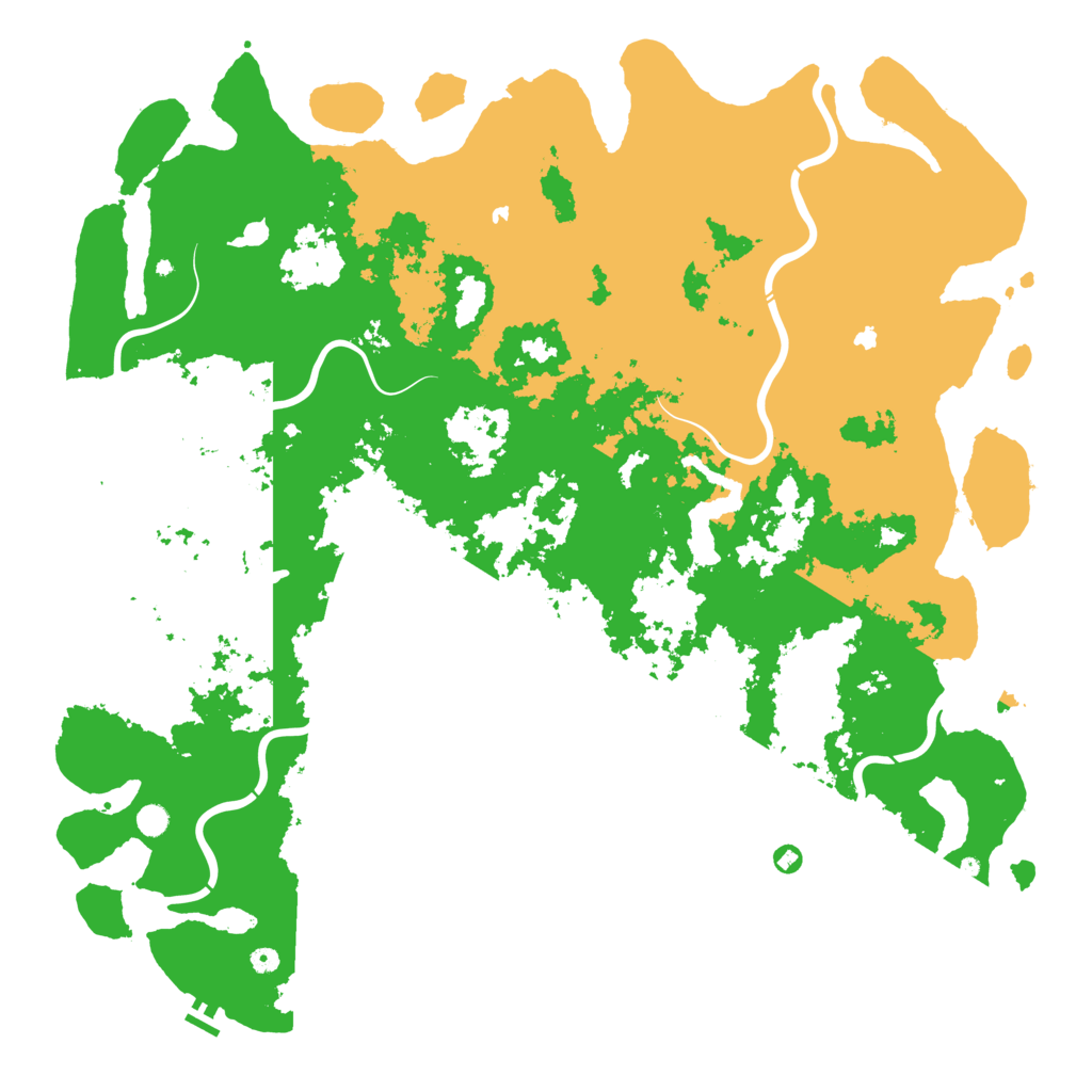 Biome Rust Map: Procedural Map, Size: 6000, Seed: 1224941154