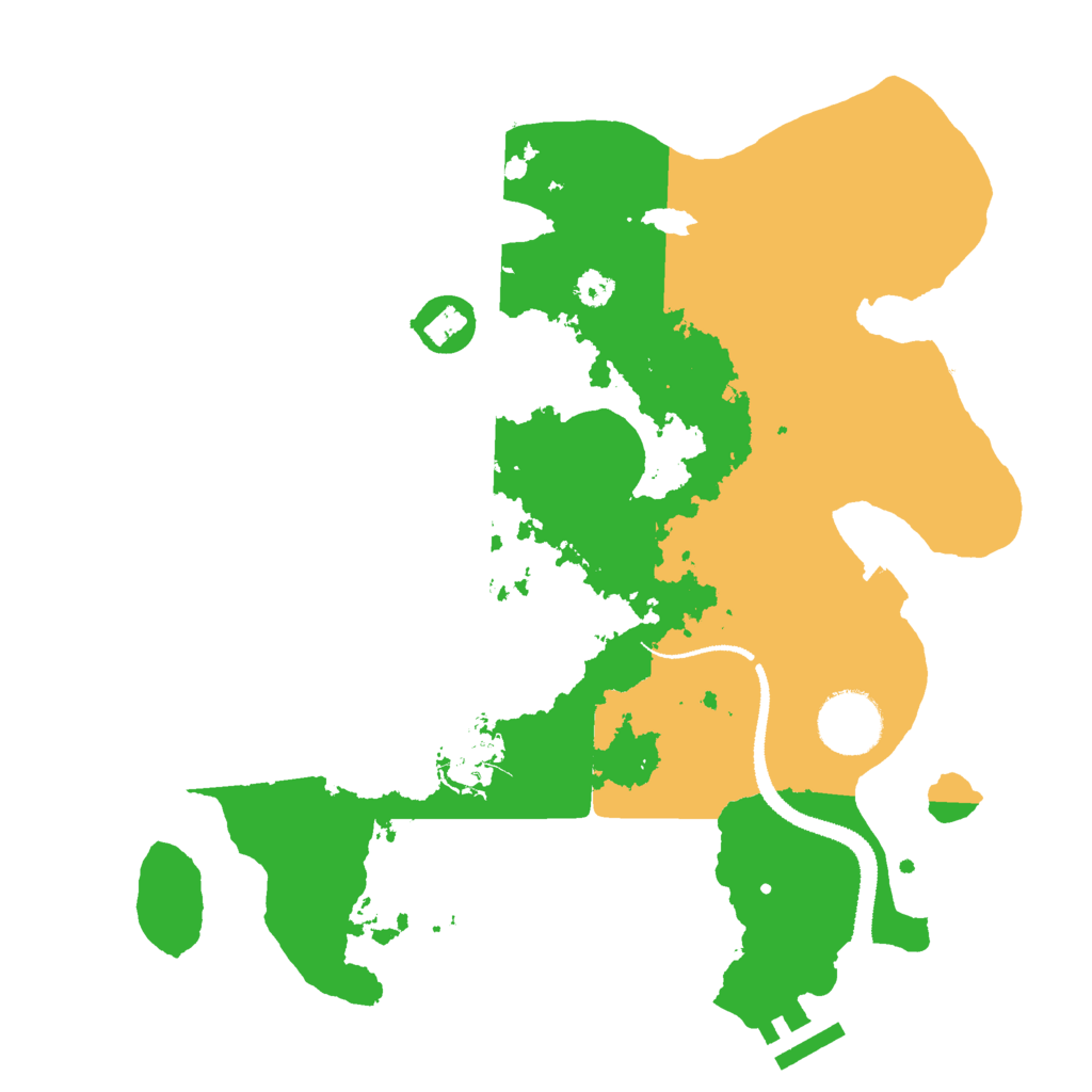 Biome Rust Map: Procedural Map, Size: 3000, Seed: 928284034