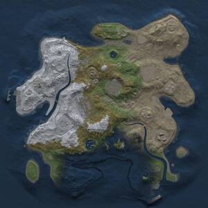 Thumbnail Rust Map: Procedural Map, Size: 3000, Seed: 928284034, 12 Monuments