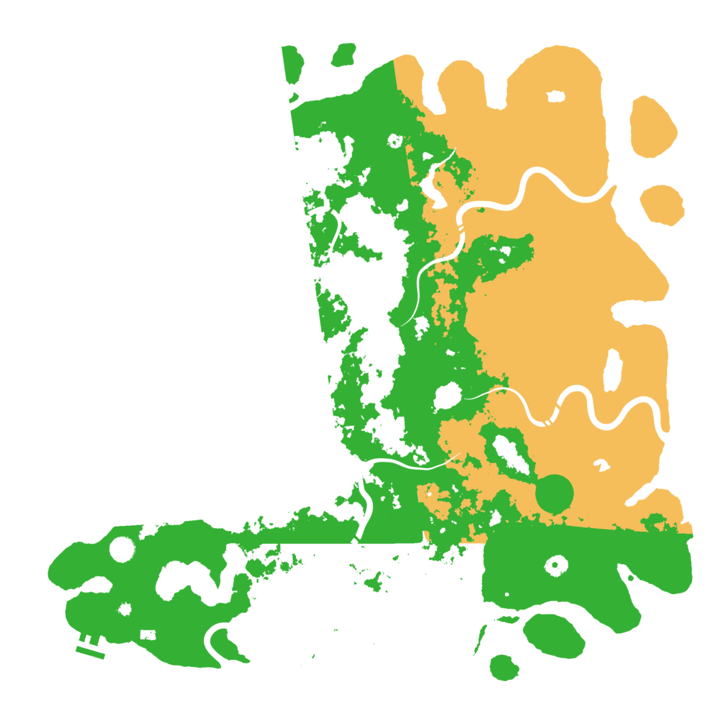 Biome Rust Map: Procedural Map, Size: 5000, Seed: 1791401995