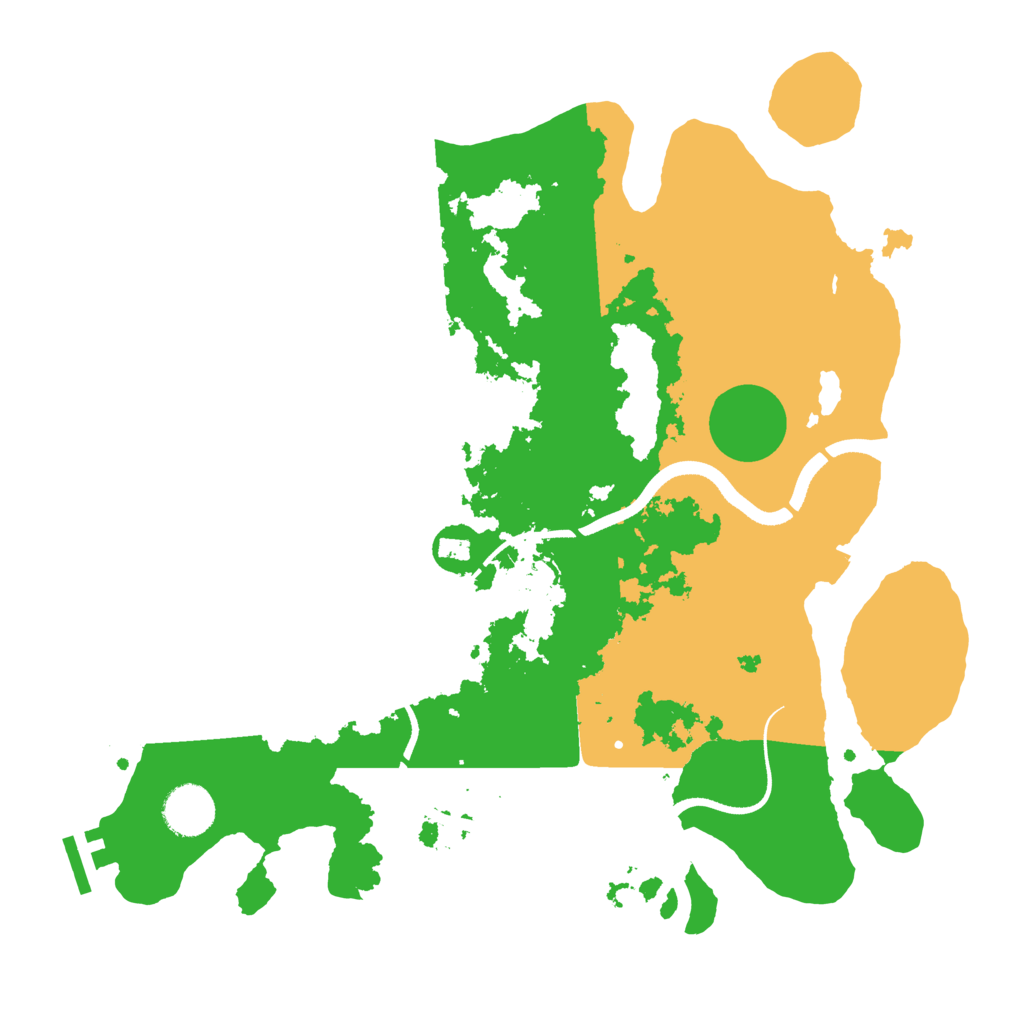 Biome Rust Map: Procedural Map, Size: 3500, Seed: 31995