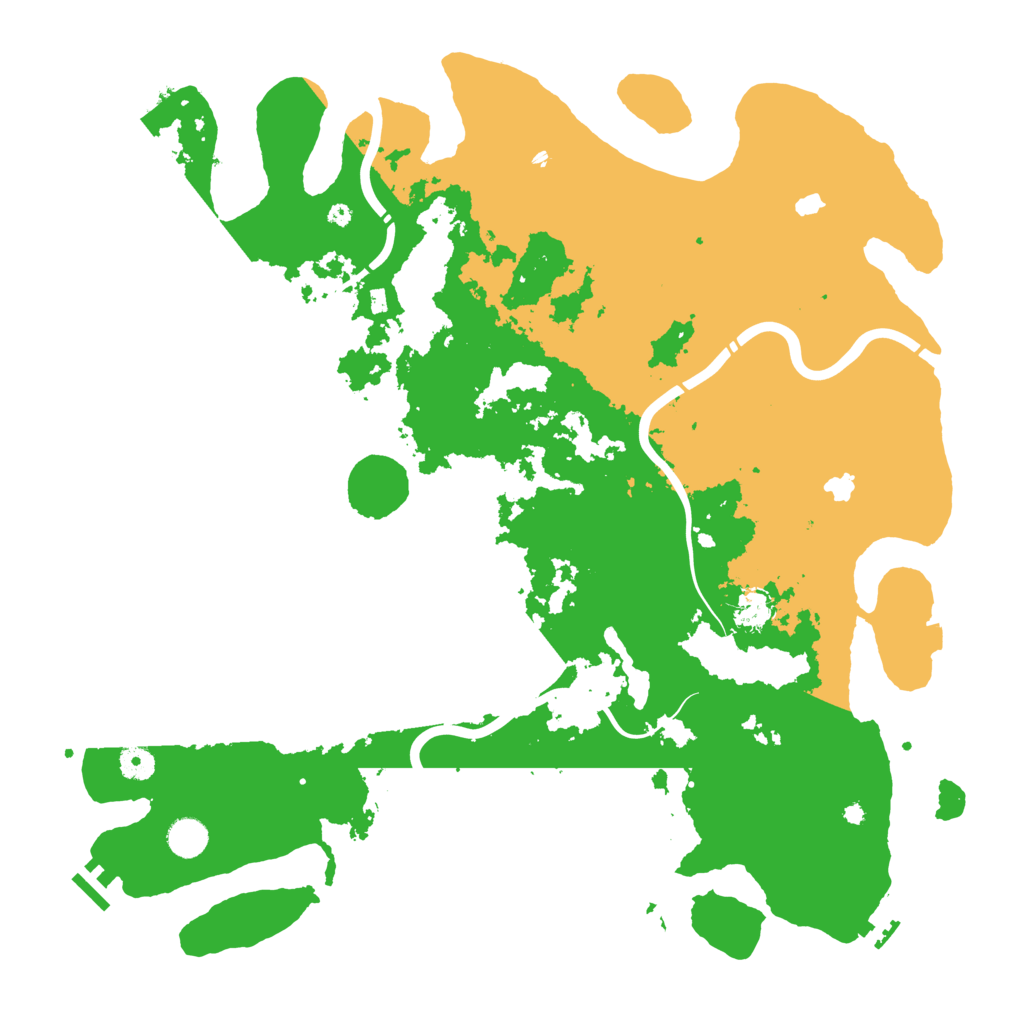 Biome Rust Map: Procedural Map, Size: 4500, Seed: 71863620