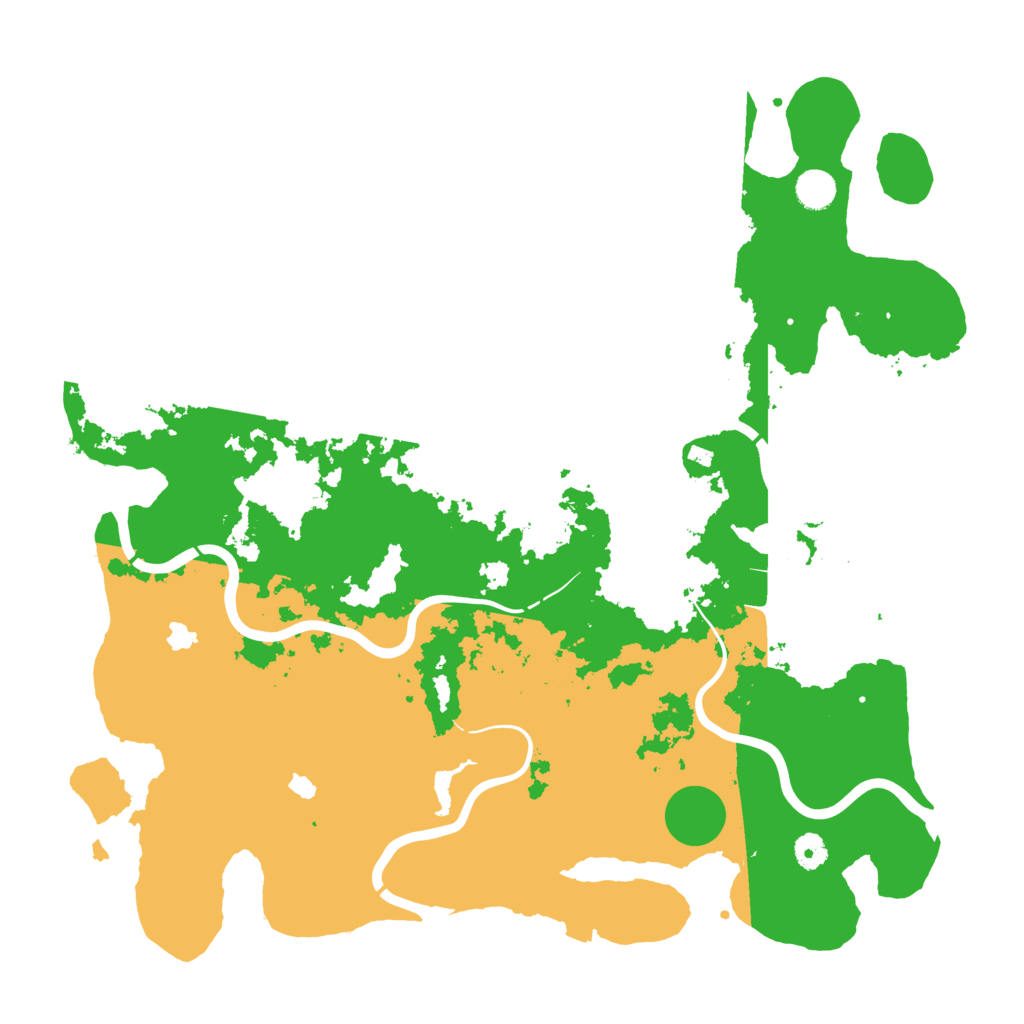 Biome Rust Map: Procedural Map, Size: 4500, Seed: 87258604
