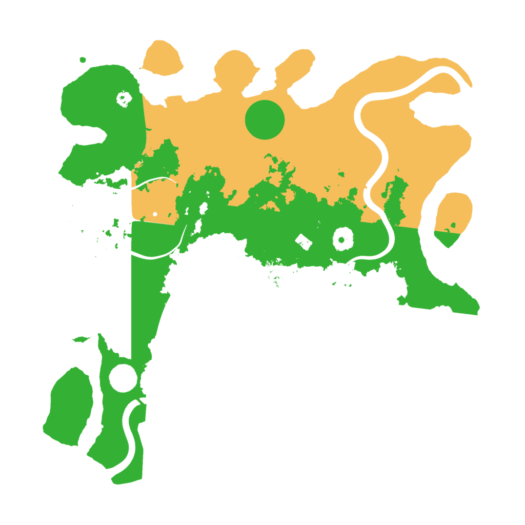 Biome Rust Map: Procedural Map, Size: 3500, Seed: 991836238