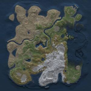 Thumbnail Rust Map: Procedural Map, Size: 4000, Seed: 244977056, 15 Monuments