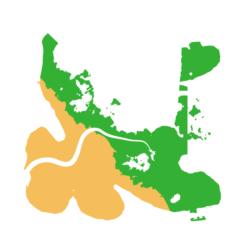 Biome Rust Map: Procedural Map, Size: 2500, Seed: 19493