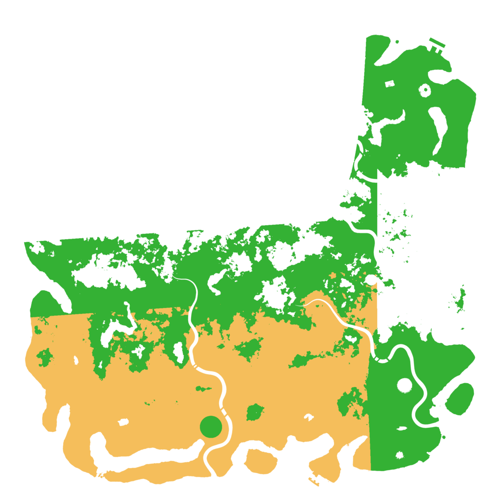 Biome Rust Map: Procedural Map, Size: 6000, Seed: 17822