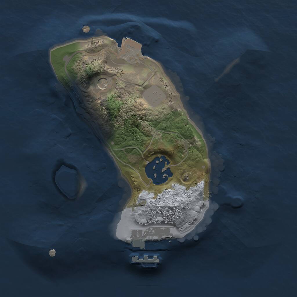 Rust Map: Procedural Map, Size: 1680, Seed: 50000, 4 Monuments