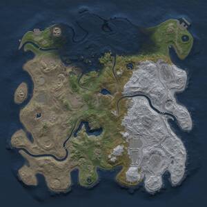 Thumbnail Rust Map: Procedural Map, Size: 4250, Seed: 904247837, 17 Monuments