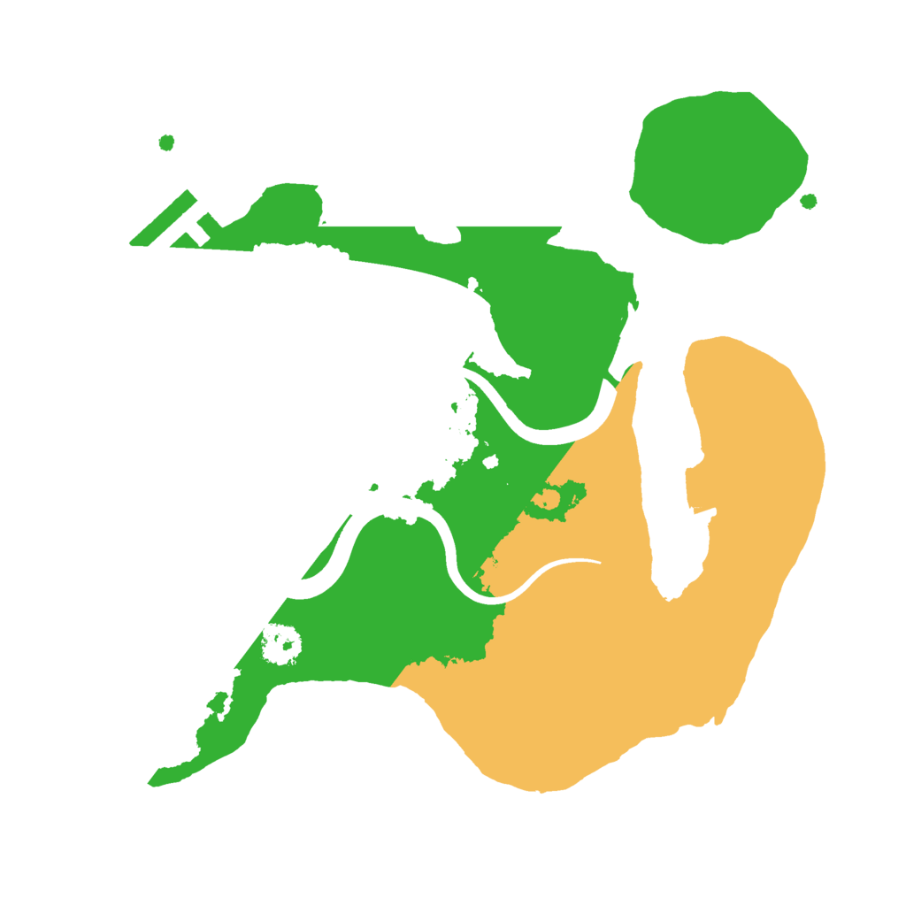 Biome Rust Map: Procedural Map, Size: 2300, Seed: 654321