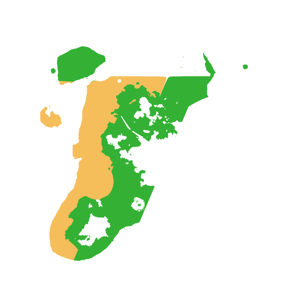 Biome Rust Map: Procedural Map, Size: 2433, Seed: 23