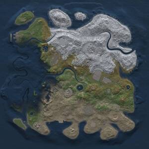Thumbnail Rust Map: Procedural Map, Size: 3750, Seed: 511225455, 15 Monuments