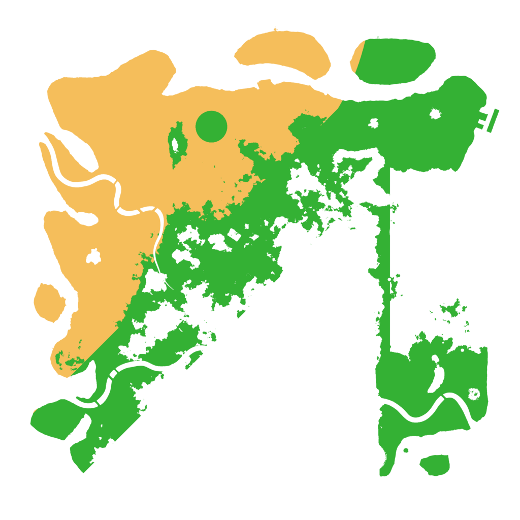Biome Rust Map: Procedural Map, Size: 4350, Seed: 2010827278