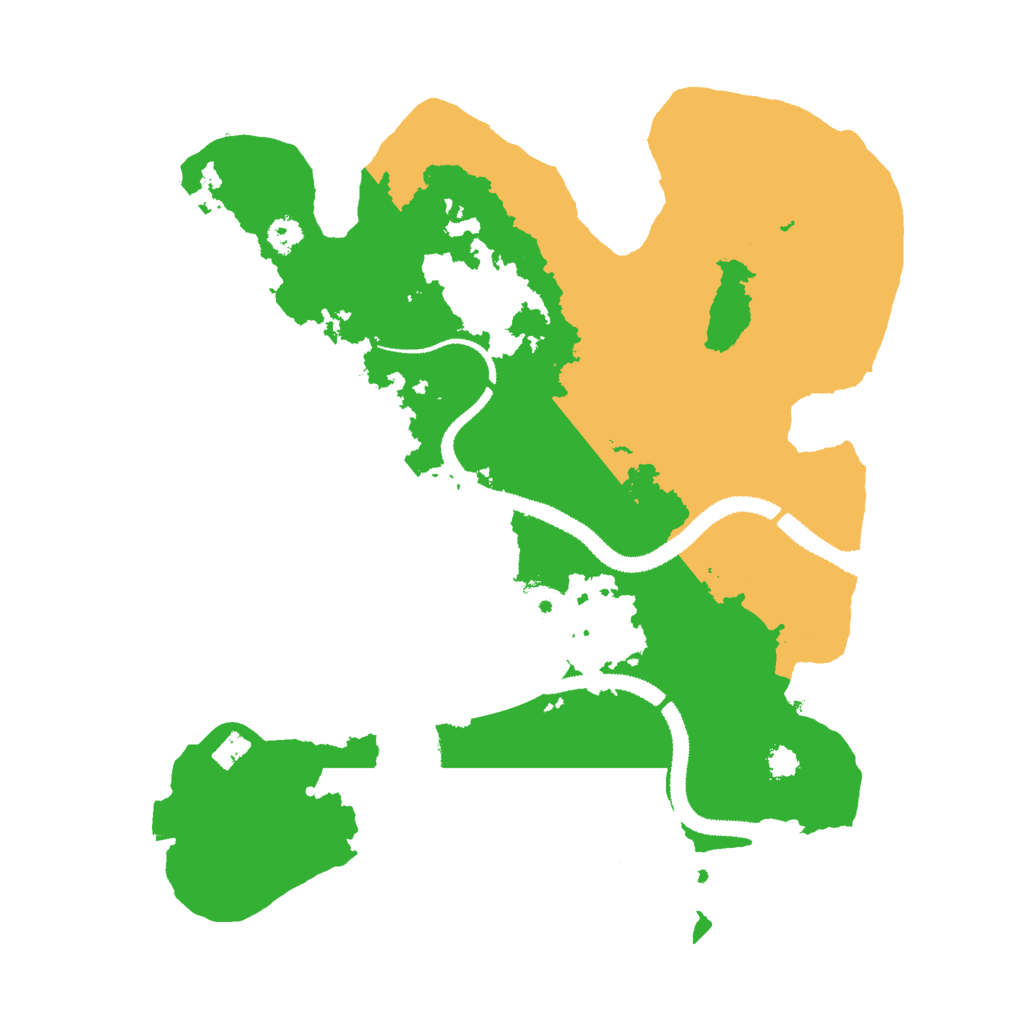 Biome Rust Map: Procedural Map, Size: 3000, Seed: 1912593889