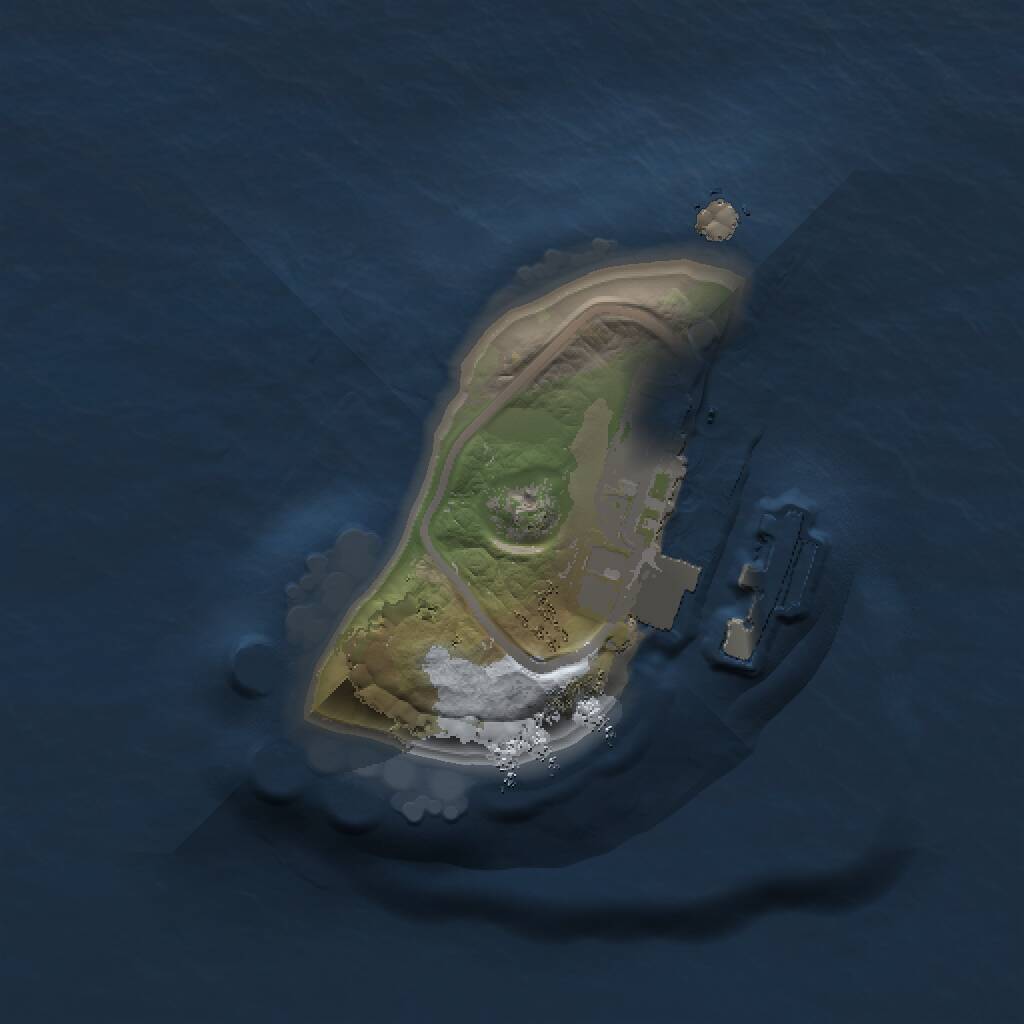 Rust Map: Procedural Map, Size: 1000, Seed: 881612229, 2 Monuments