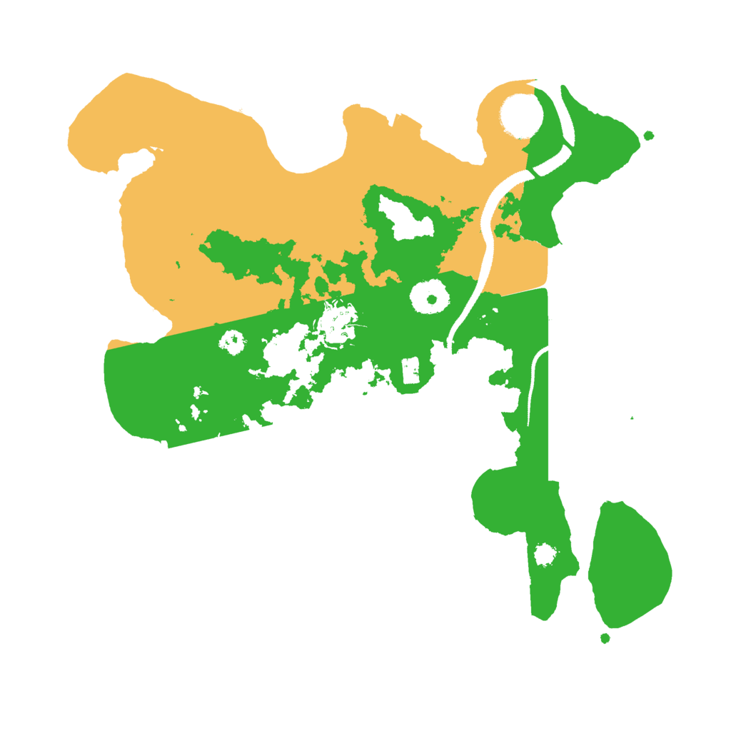 Biome Rust Map: Procedural Map, Size: 3000, Seed: 45564