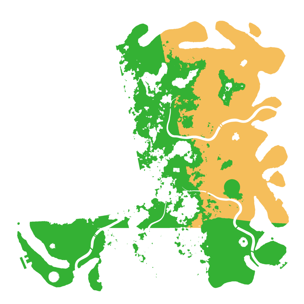 Biome Rust Map: Procedural Map, Size: 5000, Seed: 622958