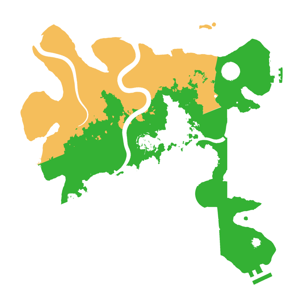 Biome Rust Map: Procedural Map, Size: 3000, Seed: 30339