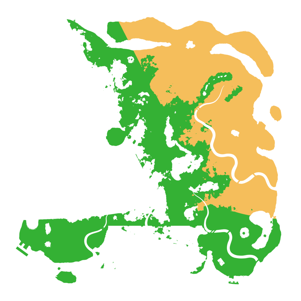 Biome Rust Map: Procedural Map, Size: 4500, Seed: 6452711
