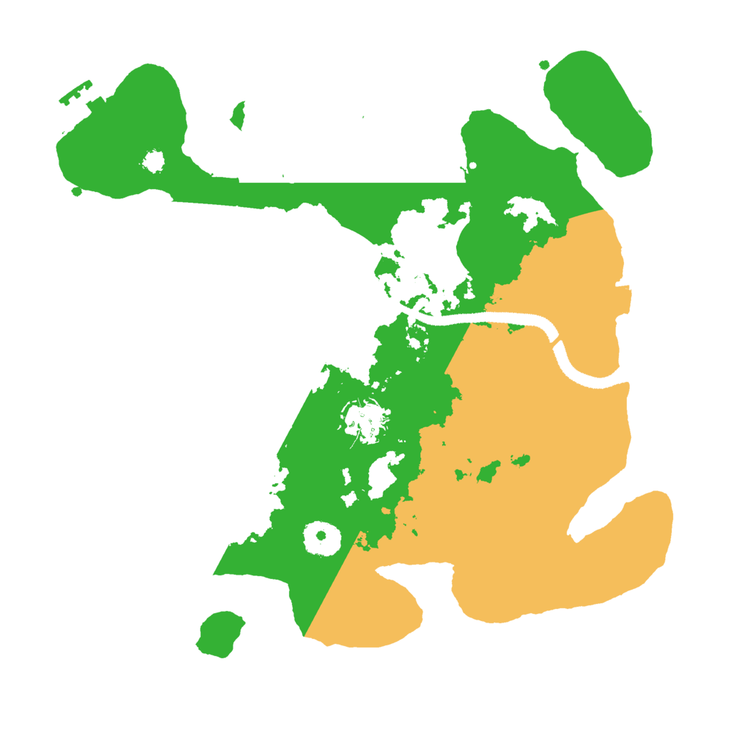 Biome Rust Map: Procedural Map, Size: 3000, Seed: 43556
